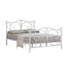5ft Metal Bed Frame In White