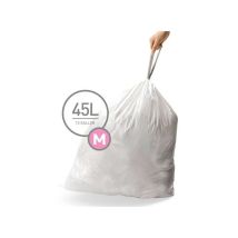Simplehuman - Bolsas De Basura 45 L, Tipo M, 60 Uds Cw0261