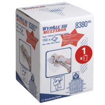 Panni Wypall X60 8380 - Panni Per La Pulizia Blu In Rotoli A Erogazione Centrale - 1 Rotolo A Erogazione Centrale X 150, Per Uso Industriale