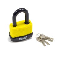 65mm Padlock Wolf Heavy Duty Hardened Steel Security Lock With Keys