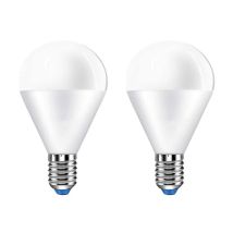 2 Pz Lampada A Led E14 P45 G45 8w Bianco Freddo 6500k 720 Lumen
