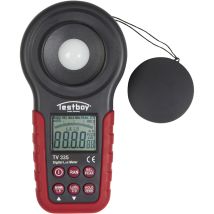 Testboy Luxmeter TV 335 – Digitales Luxmeter bis 400.000 Lux – Farbtemperatur einstellbar – inkl. Batterie und Bedienungsanleitung