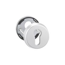 Dieckmann - Edi Haustür-schutz-schlüsselrosette 6633,pz,rh12,edelstahl S Ts=68mm, 6633 F00