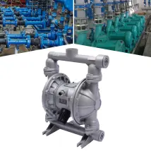 Pompe Pneumatique À Double Membrane, Pompe À Membrane À Entraînement Par Air Pour L'Eau Et Les Liquides Pétroliers À Faible Viscosité, 34 16 47.5cm