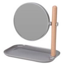 ELEGANZA Kosmetikspiegel mit Tablett – 3-fach vergrößernd – Buchenholz – 225 x 140 x 230 mm – in verschiedenen Farben