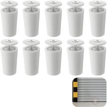 41mm Volet Roulant Blanc Pour Volets Roulants Et Stores, Inclus Rondelles Et Vis, Compatible Avec Portes Roulantes Et Volets Actionnés Par Manivelle 