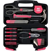 EDCO Werkzeug Set Pink Ladies Edition 39-teilig – Stahl, Kunststoff – Kompakter Koffer – 39 Werkzeuge