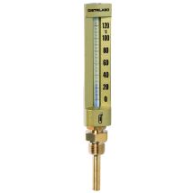 Termómetro Industrial Recto - 15x21 - Gran Modelo De 150mm De Sonda Larga De 63mm - 0 A 120°c