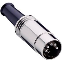 Lumberg - 0131 04 Din-rundsteckverbinder Stecker, Gerade Polzahl: 4 Silber 1 St.