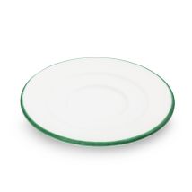 Gmundner Keramik - Grüner Rand, Unterteller Kaffee Gourmet (ø 16cm)