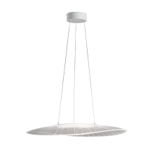 Suspension Vela En Métal Et Méthacrylate Blanc, Led 40 W 3000 K, Dimmable Avec Coupure De Phase, Idéale Pour L'Éclairage Intérieur