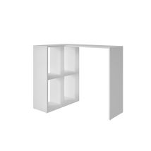 Mint Essentials Chester White Computer Desk With Shelves