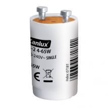 Kanlux - Starter Fluorescent Bs-2 - 4-65w - White - 220-240v - Ø20.5mm