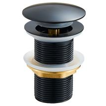Universal Drain Plug Without Overflow, Black Drain Plug For Washbasins