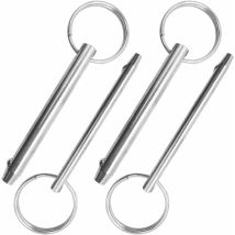 Satz Mit 4 Schnellverschlussstiften, Durchmesser 8 Mm Und 6,3 Mm, Gesamtlänge 76 Mm, Alles Aus Edelstahl 316