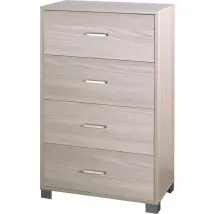 Cassettiera 4 Cassetti Colore Olmo 70x41x112 Cm