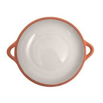 Sintra Large Glazed Terracotta Tapas Dish Stone - Dexam