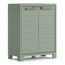 Armario Bajo Planet Para Exterior Jardín Garaje Balcón Terraza Resistente Uv Resina 80x44x100 Wxdxh Cm - Keter