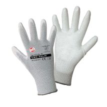 Leipold Doehle Esd Nylon/carbon-pu 1171-7 Nylon Arbeitshandschuh Größe (handschuhe): 7, S En 388, En