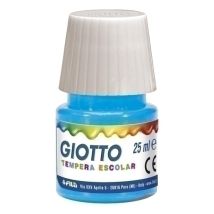 Tempera Giotto 25 Ml Cian - Pack De 6 Unidades