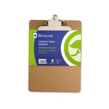 Bismark-Mappe mit Clip aus Holz – 23 cm x 31,3 cm – Praktische Dokumentenaufbewahrung für Büro, Schule und Zuhause