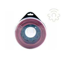 Fil Nylon Alumade Rouge 25 Mt Pour Da Broussailleuse A Section Carra E De 4,0 Mm Fabriqua E En Italie