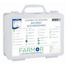 Cassetta Di Pronto Soccorso Farmor Building - 8/10 Persone - Far2036pp