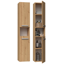 Luana - 2 Door Bathroom Cabinet - 31x30x174cm - Bathroom Storage Column