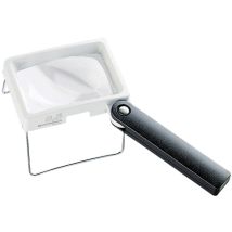 Eschenbach - 2034 Handlupe Vergrößerungsfaktor: 3.5 X Linsengröße: (l X B) 75 Mm X 50 Mm Weiß, Schwa