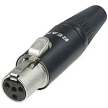 Xlr Miniature Femelle, Droit Rean Av Rt4fc-b Nombre De Pôles: 4 Noir 1 Pc(s)