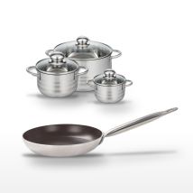 Lot Poêle 24 Cm Et 3 Faitouts Elo Bistro Line