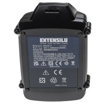 Extensilo 3x Akku Kompatibel Mit Worx Wg170.1, Wg175, Wg166.1, Wg170, Wg175.1, Wg169e, Wg169e.9 Werkzeug (2500 Mah, Li-ion, 18 V)