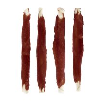 Cicche bianche con manzo per cani – 1x12cm, 12g – Pelle bovina 50%, manzo 42,9% – Ferribiella