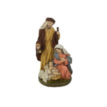 Presepe Natalizio Sacra Famiglia H25 Completo Gesù Giuseppe Maria Idea Regalo Di Natale Statua Scenario Rappresentativo Del Natale