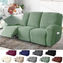 3-sitzer Sessel Überzug, Sesselbezuge Stretch Mit Taschen, All-inclusive Streifen-jacquard Sesselschoner Für Fernsehsessel Relaxsessel Sesselhusse (
