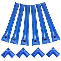 Vevor Wassersäcke-set, 6er-pack 2,4 M Beschwerungssäcke & 4 Wassersäcke Mit Eckausführung, 0,4 Mm Dicker Pvc-sack Mit Auslaufsicherem Ventil, Zur 
