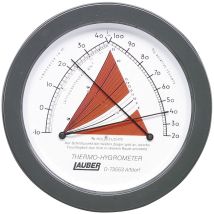 Raum-Thermo-Hygrometer – 20 % bis 100 % relative Feuchte, -10 oC bis +40 oC Temperatur, Holzgleichgewichtsfeuchte: 5 % bis 25 %