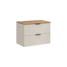 Meuble Sous Vasque + Plateau 80 Cm - Georgia Cashmere - Livraison Gratuite