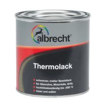 Albrecht - Thermolack 375 Ml Schwarz Matt Lack Grilllack Speziallack Innen Außen