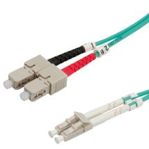 Roline Cable De Fibra Óptica 50/125μm Om3, Lc/sc, Turquesa, 1 M