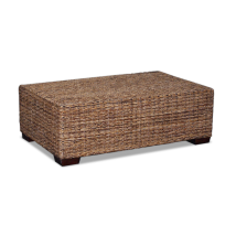 IPERBRIKO Couchtisch Luna aus Abaca – 120 x 75 x 40 cm – Fester Couchtisch