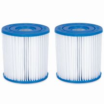 Confezione Da 2 Cartucce Filtro I Per Piscina H 9 Cm X Ø 7,8 Cm
