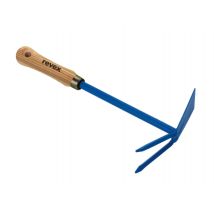 Revex – Zappa da fiore con forchetta in acciaio – Lunghezza 32 cm – Manico in legno