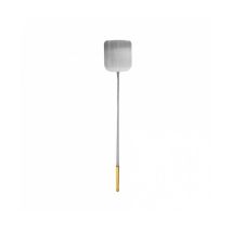 Pizza-Schaufel 29 x 33 cm – Griff 137 cm – Aluminium – Rechteckiges, genopptes Design – Leicht und robust
