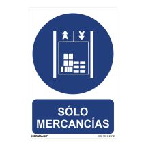 Cartello Ad Uso Obbligatorio 'solo Merci' (pvc 0,7mm) 30x40cm