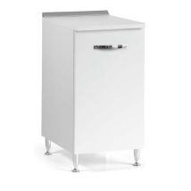 Küchenmöbel mit 1 Tür – 40 x 50 x 85 cm – Farbe Weiß – Praktische Aufbewahrungslösung für Küchenutensilien