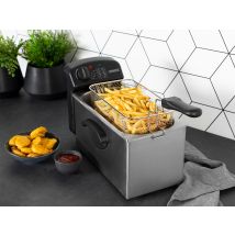 Princess - Kaltzonen Fritteuse Edelstahl Silber Mit Deckel 2000watt, 3 Liter