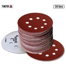 5 Bis 250 Stück Klett Schleifscheiben Haftschleifscheiben Schleifpapier Gelocht +ø 125 Mm, P40, 250 Stück