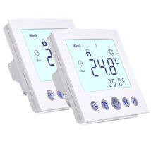 2 Stück Digital Thermostat Kesselthermostate Thermostat Raumthermostat Für Elektrische Und Wassergeführte Fußbodenheizung ,programmierleistung
