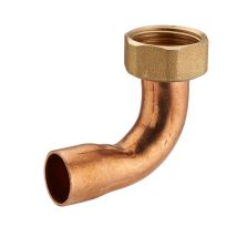 Noyon&thiebault - 2-teiliger Winkelfitting Aus Messing Zum Anschrauben, Weiblich, Mit Einlegemutter F3/4' (20x27) / Kupfer Zum Löten Ø 18 Mm - 778-